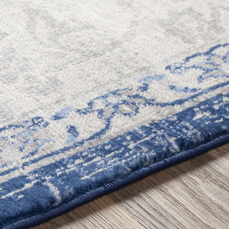 Charlton Home® Swaney Jute/Sisal Blue Rug & Reviews Wayfair